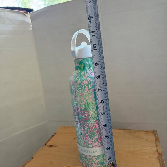 Lilly Pulitzer 25oz Fauna Green Floral Insulated Stainless Steel Water Bottle - Picture 7 of 13
